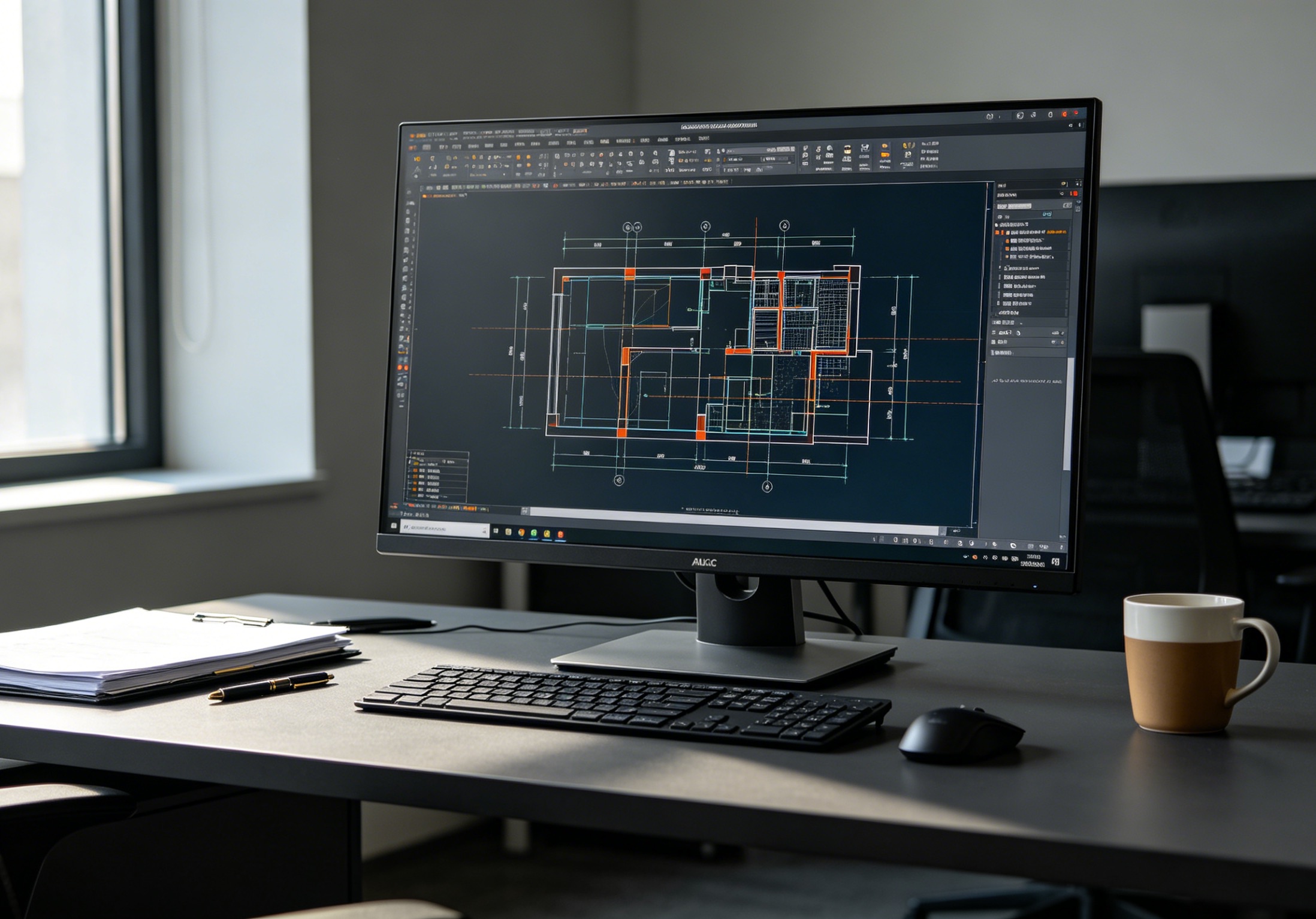 二维 CAD 施工图